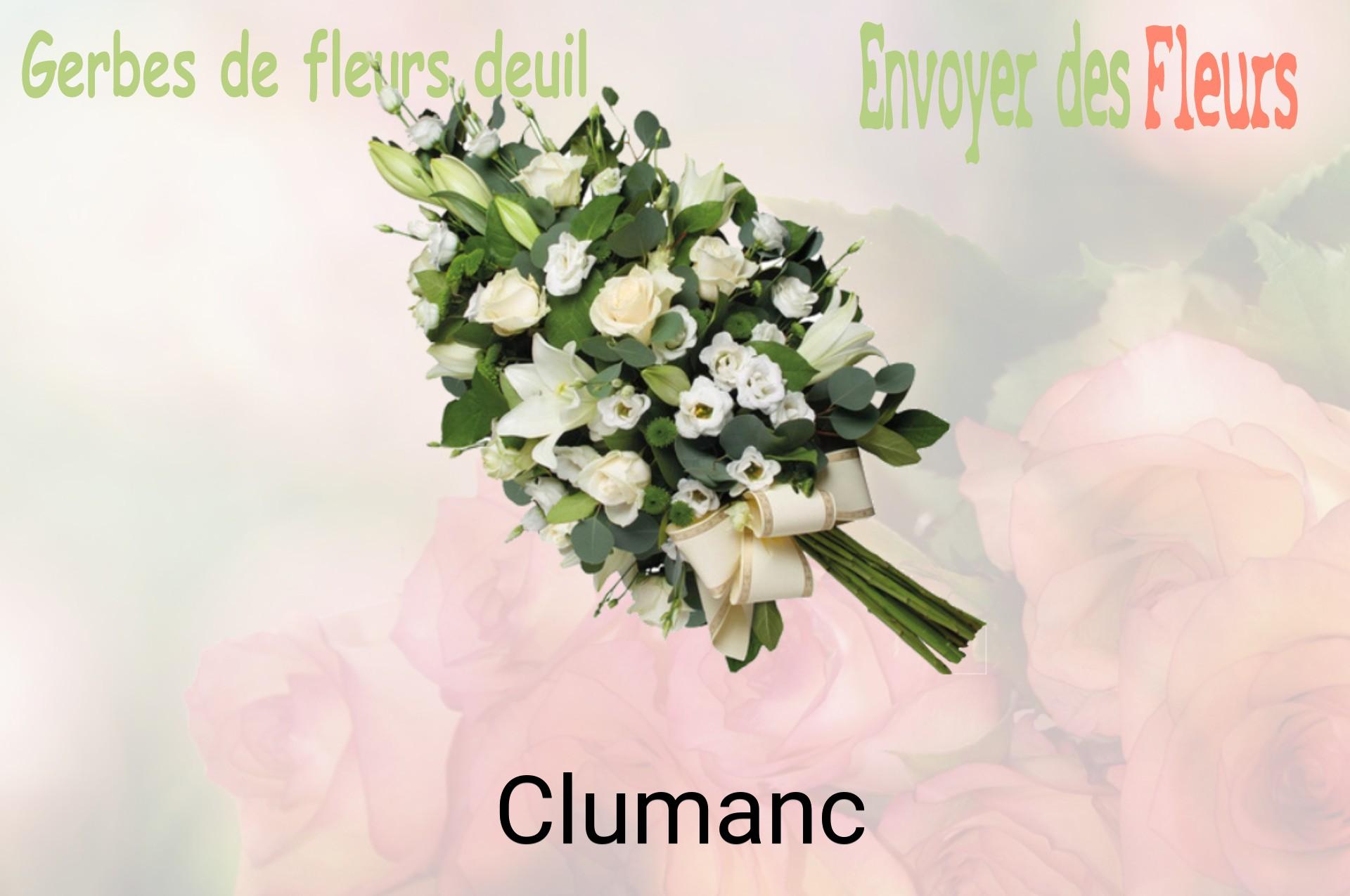 Gerbe de fleurs de deuil livrée à Clumanc